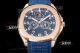 swiss replica Patek Philippe Aquanaut Luce Annual Calendar 5261 rose gold blue dial watch (2)_th.jpg